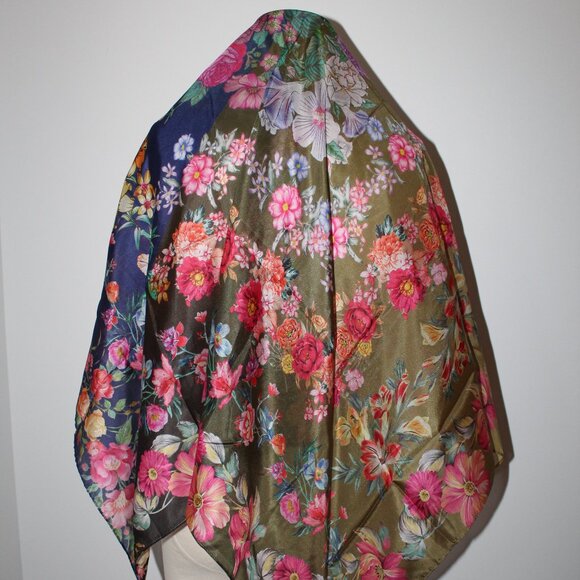 NWT Johnny Was Biya JWLA 3J Workshop Neutra Silk Scarf Wrap Shawl Tassels… - Picture 2 of 7